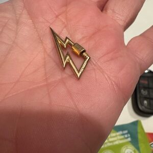 Gold Lightning Bolt Lock